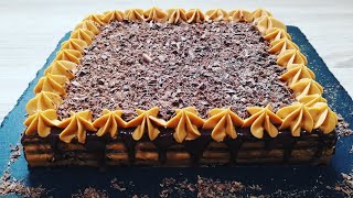 Prajitura fara coacere in 10 minute  Chocotorta postre sin horno  Cake without oven [upl. by Schaper]