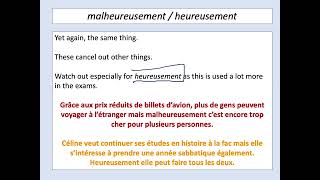 AQA GCSE French reading and listening skills  contrasting connectives [upl. by Nosyrb323]