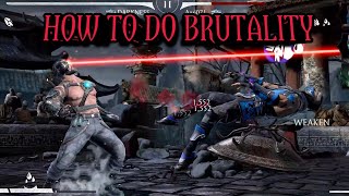 HOW TO DO BRUTALITY  MK MOBILE HINDI [upl. by Cordy329]