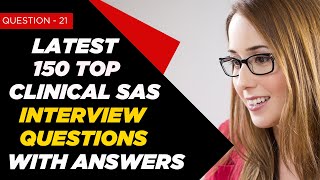 Clinical SAS Interview Questions and Answers for Freshers amp 2  3 Years Experienced  Question  21 [upl. by Mccullough]