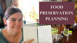 How much food to preserve  Food Preservation Planning 2024 [upl. by Oicinoid]