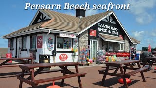 Pensarn Beach Abergele North Wales UK Seafront Arcades Shops Beach [upl. by Olcott]