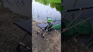 A small stool with builtin antitilt fishermanfishing viralvideo viralshorts video short [upl. by Anaiuq]