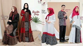 25 Model Gamis Kombinasi Batik Modern Terbaru di Tahun 20192020 [upl. by Valene315]