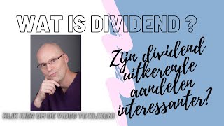 Leren beleggen  Dividend [upl. by Ssecnirp57]