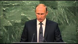 Fédération de Russie  Débat 2015 de lAssemblée générale de lONU [upl. by Ellehsyt]