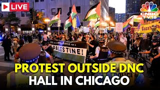 DNC 2024 LIVE Thousands of Activists Protest in Chicago at Democratic Convention Day 1  Gaza N18G [upl. by Nivag]