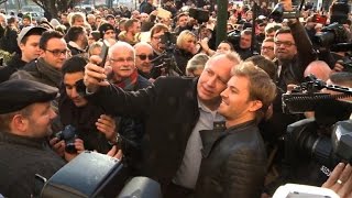 Weltmeister Rosberg in Wiesbaden begeistert empfangen [upl. by Lecroy]