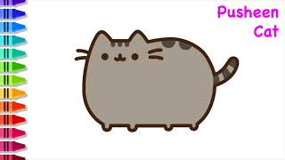 How to draw Pusheen Cat [upl. by Sihtnyc]