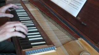 CPE Bach Prestissimo from Sonata in C Wq 551 on clavichord [upl. by Alano]