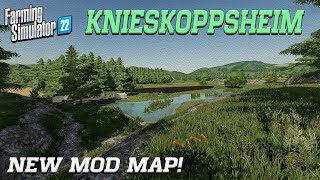 “KNIESKOPPSHEIM” FS22 MAP TOUR  NEW MOD MAP  Farming Simulator 22 Review PS5 [upl. by Opportuna]