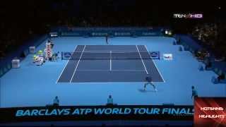 Djokovic vs Del Potro ATP World Tour Finals 2013 Highlights HD Best points from Djokovic [upl. by Antonia]