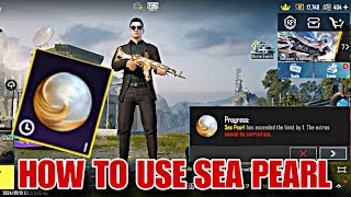 HOW TO USE SEA PEARL  PUBG MOIBLE SEA PEARL LOCATION [upl. by Chimene888]