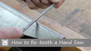 How to Retooth a Hand Saw [upl. by Sindee655]