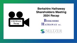 Berkshire Hathaway Shareholders Meeting Recap 2024 [upl. by Lleinad]