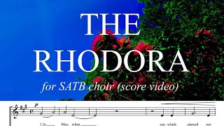 The Rhodora for SATB choir [upl. by Siwel324]