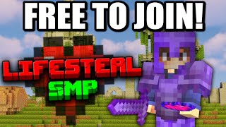 Public Minecraft Lifesteal SMP free to join [upl. by Euqinna177]