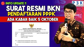 KABAR BAIK 5 OKTOBERINFO PENDAFTARAN PPPK 2024 [upl. by Thadeus]