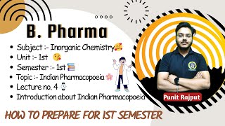 Pharmacopoeia  Indian Pharmacopoeia  History amp Editions  Pharmaceutics  L4 Live with Punit Sir [upl. by Hennessy639]