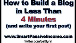 How to Build a Blog in Less than 4 Minutes and Write Your First Blog Post [upl. by Ellitnahc]