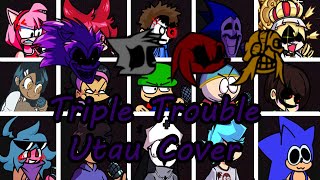 Triple Trouble but Every Turn a Different Character Sings FNF Triple Trouble  UTAU Cover 🤨 [upl. by Sedicla]