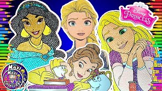 BONNE ANNÉE 2024 Comment Colorier les PRINCESSES DISNEY ElsaJasmineRaiponceHAPPY NEW YEAR 2024 [upl. by Eldrida]