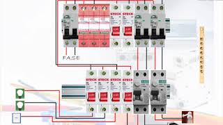 QUADRO DE DISTRIBUIÇÃO BIFÁSICO COM DR POR CIRCUITO [upl. by Yllas229]