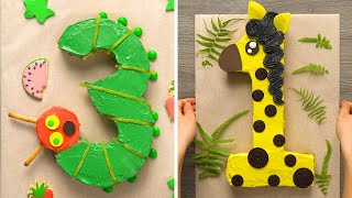 10 Amazing Number Themed Dessert Recipes  DIY Homemade Number Buttercream Cupcakes  So Yummy Cake [upl. by Refinney]