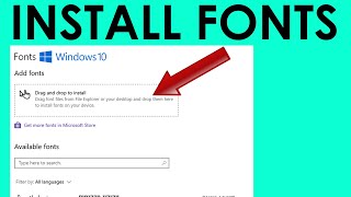 How to install fonts in Windows 10 [upl. by Otnas]