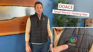 Doace Smart Electric Heating Vest customizable quick heating heat vest heatedvest warmup [upl. by Lenora578]