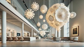 MINDBLOWING Paper Chandeliers That FLOAT UP AND DOWN [upl. by Lorain]