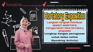 Hortatory Exposition Speaking Activity [upl. by Retep]