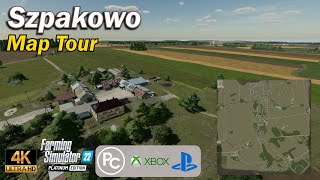 Szpakowo  Map Tour  Farming Simulator 22 [upl. by Dulcie]