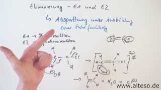 Die Eliminierung Mechanismus von E1 und E2 Reaktionsmechanismen Organik [upl. by Anibla486]