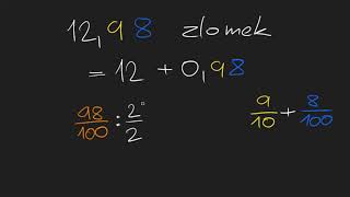 Převod desetinného čísla na zlomek 1298  Desetinná čísla  Matematika  Khan Academy [upl. by Danieu]