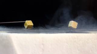 Coupled Levitation over a YBCO superconductor [upl. by Wymore]