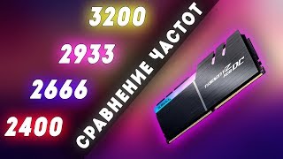 2400 vs 2666 vs 2933 vs 3200Mhz 🆚 Сравнение частот оперативной памяти на RYZEN 5 2600 [upl. by Mcnair]