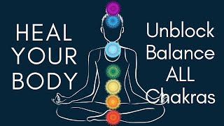 quotUNBLOCK ALL 7 CHAKRASquot 8 Hour Deep Sleep Meditation Aura Cleansing amp Balancing Chakra [upl. by Beacham]