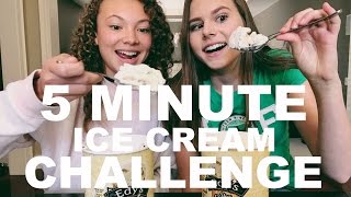 5 MINUTE ICE CREAM CHALLENGE MET BK [upl. by Kettie]