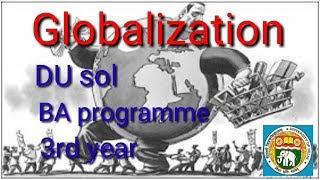 Sol BA programme 3rd year  globalization important question [upl. by Akirdnahs]