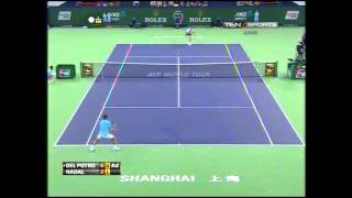 Juan Martin Del Potro vs Rafael Nadal  ATP Shanghai Masters 2013  Highlights 12102013 [upl. by Hanaj]