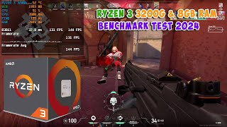 Ryzen 3 3200G Vega 8 amp 8GB RAM  Valorant  1080p All Setting Benchmark Test in 2024 [upl. by Blayze]