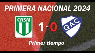 San Miguel vs Quilmes  Primera Nacional 2024 Zona A Fecha 19 Primer Tiempo [upl. by Ettennor]