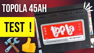 TEST Akumulatora TOPLA kostka 45Ah 400A P [upl. by O'Neil]