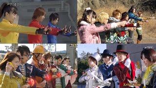 Super Sentai Final Henshin And Roll Call Gaoranger  Ryusoulger [upl. by Lindberg]