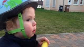 2 Year Old on Kickboard USA Mini Kick Scooter [upl. by Levey]