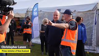 Prime Minister Christopher Luxon at the CCNZ CablePrice National Excavator Operator Competition 24 [upl. by Donny]