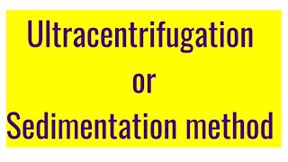 Sedimentation method  Ultracentrifugation polymer chemistry MSc 4 sem [upl. by Tiana]