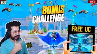 FREE UC BONUS CHALLENGE  BGMI LIVE 33 UPDATE  CAPTAIN ZONE [upl. by Adabelle440]