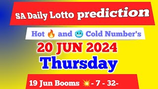 Sa daily lotto prediction for 20 Jun 2024  south africa daily lotto prediction [upl. by Girardi]